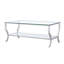 Table basse chromée