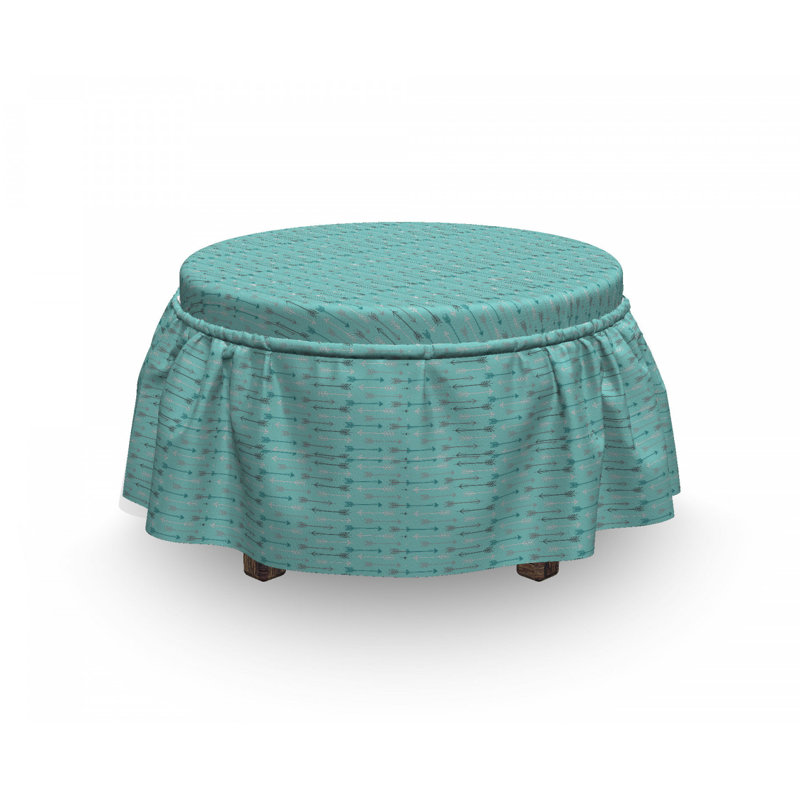 Ensemble de housse pour repose-pieds coussin de boîte 2 pièces