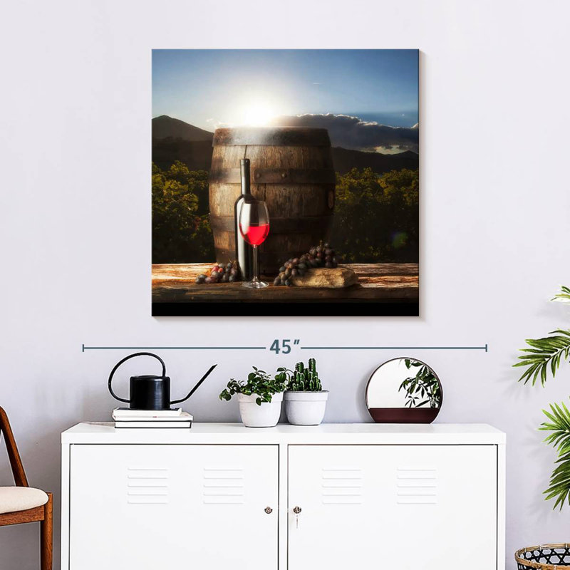 Yarlin Merlot Red Wine, 30" H x 30" W