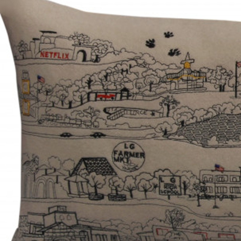 Coussin Los Gatos, Blanc