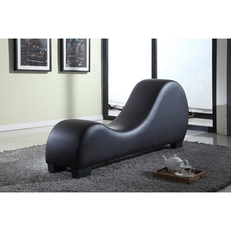Lola Faux Leather Chaise Lounge