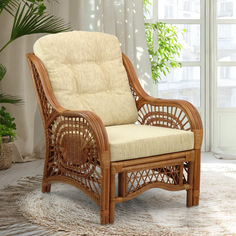 Fauteuil d'appoint Malibu Lounge Living, Beige