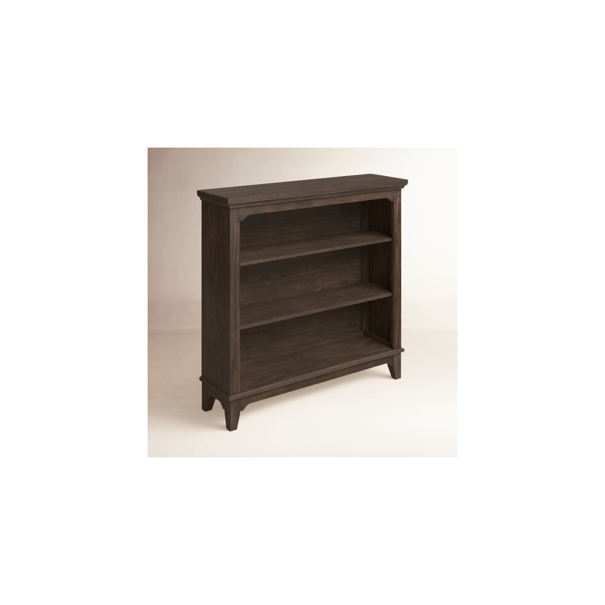 Mabank Wide Bookcase, River Rock Brown