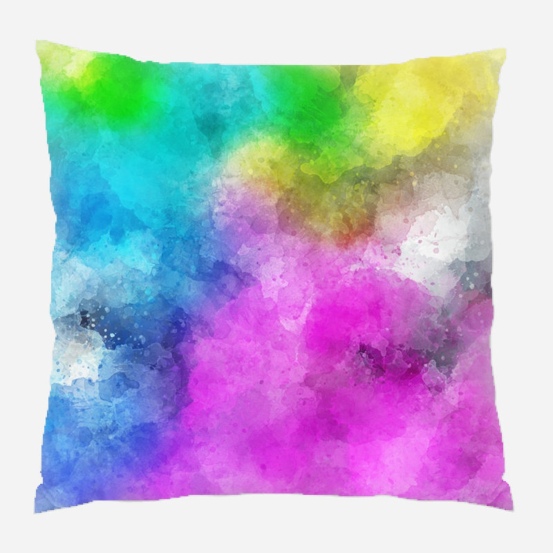 Reversible Throw Pillow, Microsuede, Indoor
