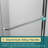 Double Sliding Shower Door With 1/4'' Clear Tempered Glass,48"W x 72"H -101837361