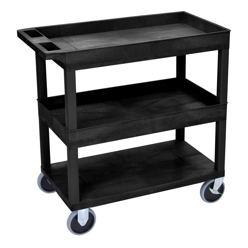 Chariot utilitaire robuste E Series, Noir