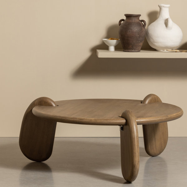 BePureHome Imbue Solid Wood Three Leg Coffee Table | Wayfair.co.uk