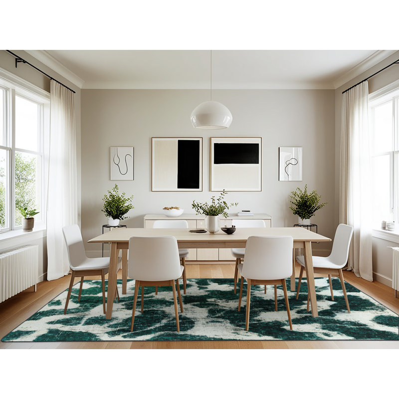 Abstract Indoor Rug, Rectangle 7' x 10'