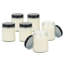 Bougies de cire de soja parfumées 6,3 oz Earl Grey - ensemble de 6 - 32 heures - blanc