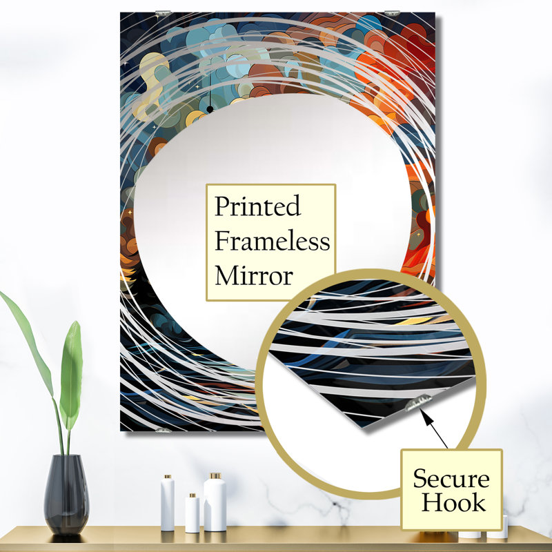 Adhamh - Miroir mural phares, 40 po x 30 po