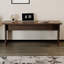 Bureaux rectangulaires en bois massif brun-107203872