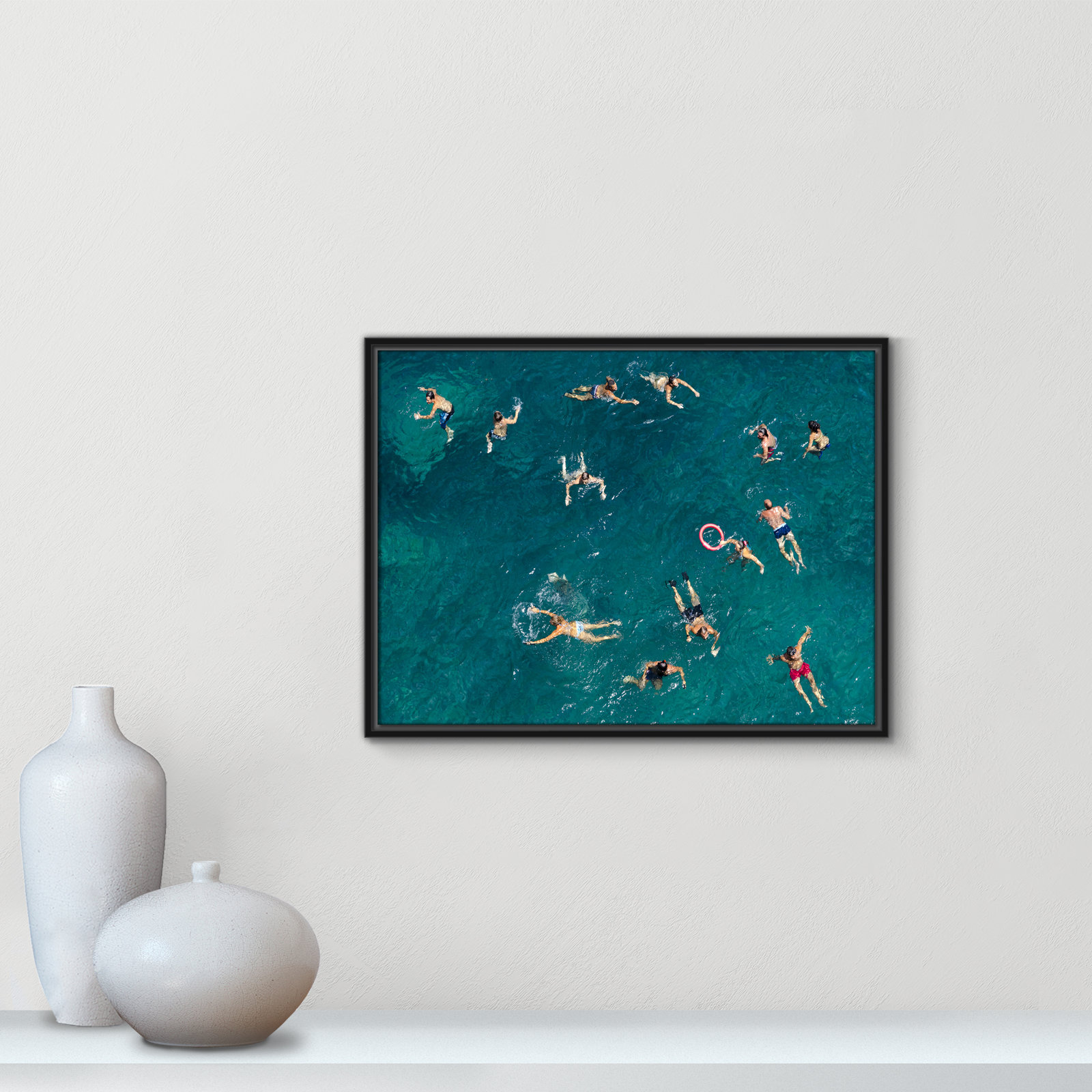 Norvell "Tonti" Print by Tonti, 19.5" H x 25.5" W x 2" D, Black Framed Canvas