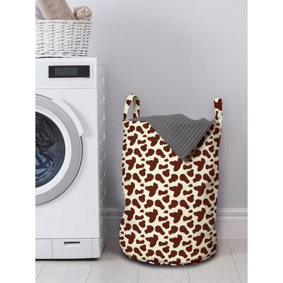 Ambesonne Cow Print Laundry Bag, Animal Hide Pattern Spots Farm Life Cattle Camouflage Animal Skin, Hamper Basket With Handles Drawstring Closure For -  East Urban Home, BF2D806DE09C4BFABD44EDAD2E71326F