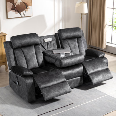 Gerrilyn 81.9'' Velvet Power Reclining Sofa