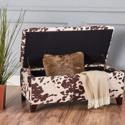 Rangement avec velours brun et design contemporain, l 39,00 po, P 19,00 po, H 16,25 po, espace de rangement spacieux, large, profond, haut, fermeture en douceur