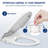 HGN Dual Nozzle Non-Electric Bidet Seat for Elongated Toilets in White