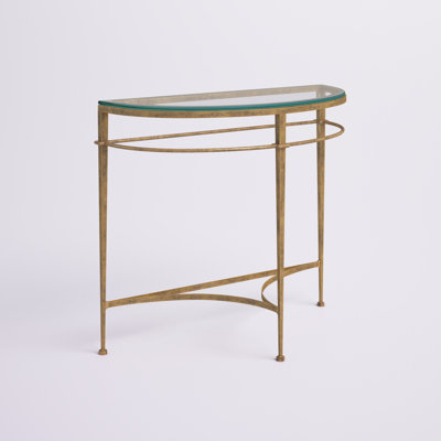 Genevieve 35.9'' Glass Top Console Table