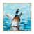 Toile naturelle avec cadre flottant
