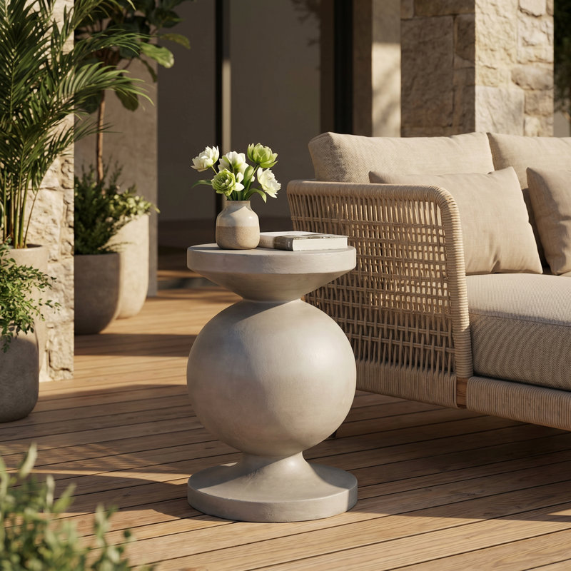 Outdoor Dining Table , 17.25 " W 17.25 " D