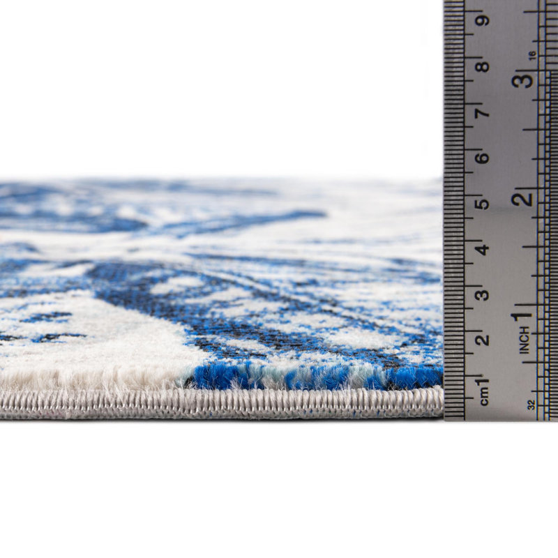 Herscher Floral Indoor Rug, Round 7'