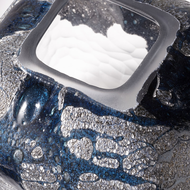 Bosco Glass Table Vase, 11" H x 7" W x 7" D