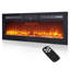 Blue Elephant 127cm W Black Electric Fireplace