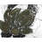 Abstract Flower Braided Polyester Placemats Set of 4 Decor