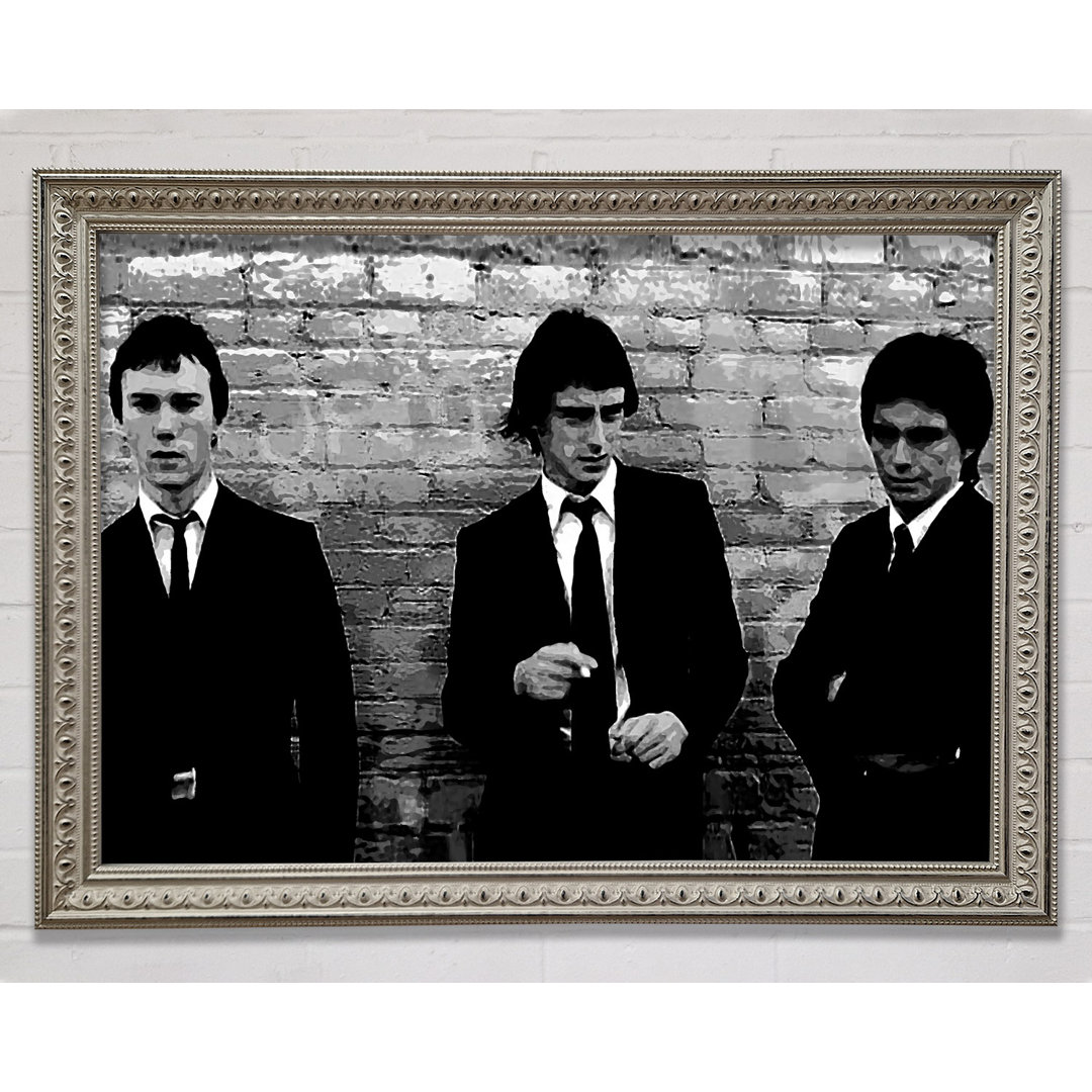 The Jam Retro B N W - Druck