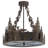 Jaiza Glass Semi Flush Mount
