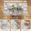 HOMCOM 80-140 cm Folding Dining Table for 4-6 People Drop-768858480