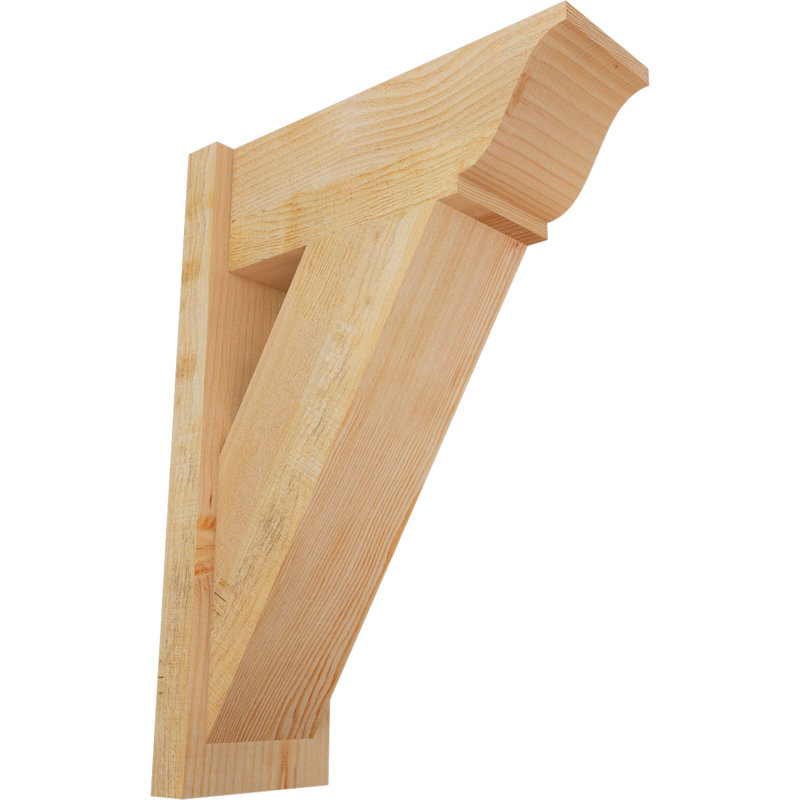 Persienne traditionnelle en bois rustique, P 20 po x H 28 po, Sapin Douglas de 8 po (sciage brut)