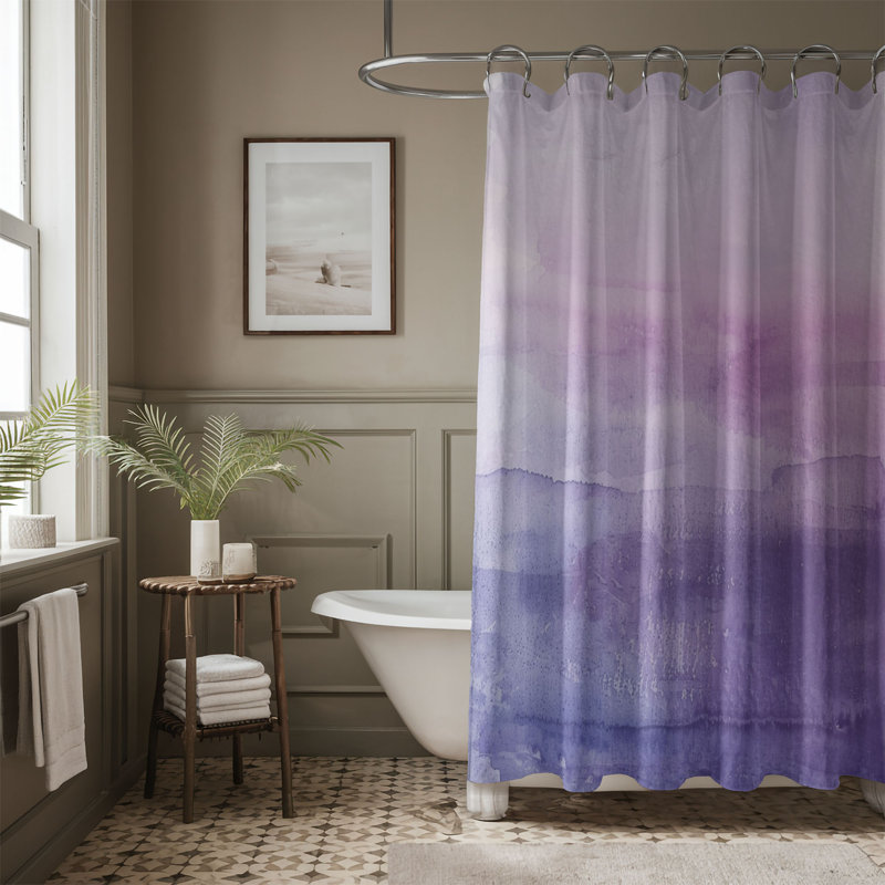 Rideau de douche standard 1 pièce, H 74 po x l 35 po