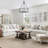 6 -Light Texture Glass Drum Chandelier-94654241