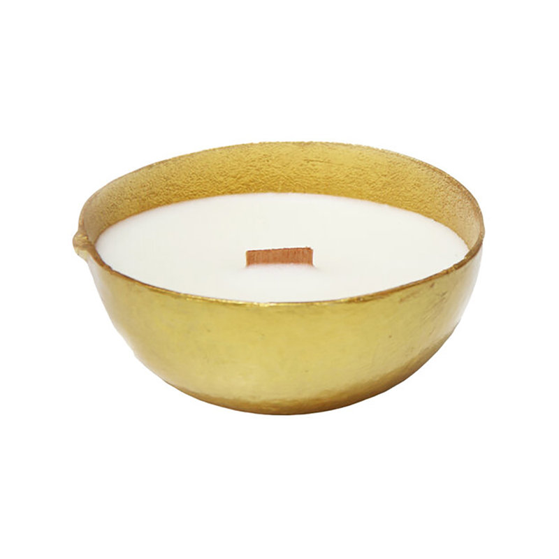 Calebasse Bird of Paradise Scented Jar Candle, Gold