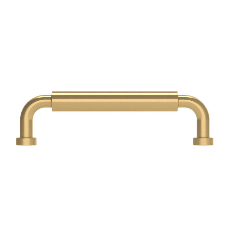 4400 Hollywood Hills Pull, 4" CTC, Satin Brass
