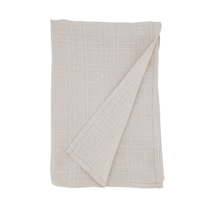 Classic Stitched Plaid Tablecloth, 160" L x 65" W, Pink