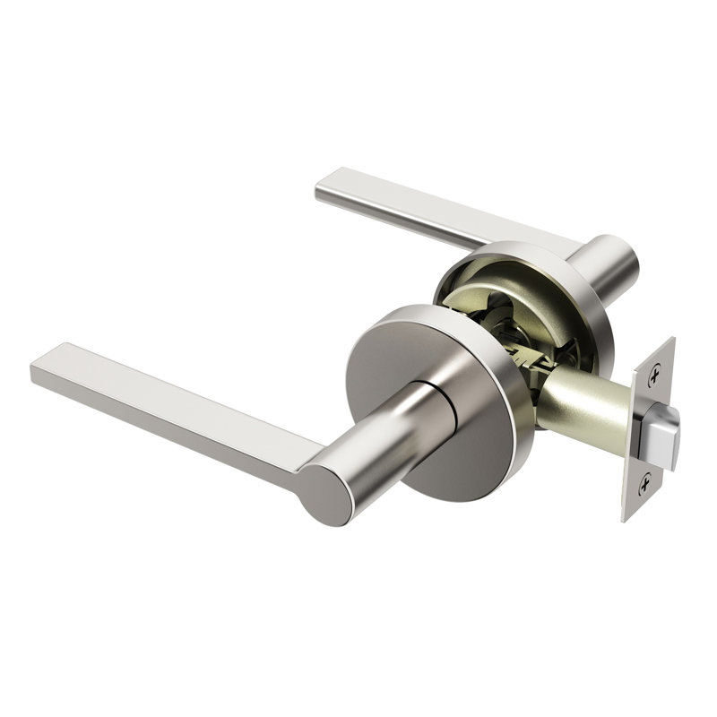 Poignée de porte Muse Design moderne dissimulé pour (Hall et garde-robe) - Style minimaliste élégant en nickel brossé