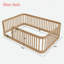 Structure de lit en bois avec clôture-1117323345