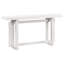 Table d'entrée de 59,1 po peinte avec placage de pin, console triple rectangulaire unique avec pieds en bois de pin épais-128994035-128994037