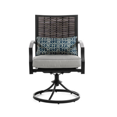 Premium All-Weather Wicker Outdoor Dining Armchair with Cushion