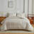 DONEUS Tufted Strip Duvet Cover Set Boho Textured Bedding Set-114645167-114491953