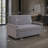 Light Gray Velvet Pull Out Loveseat Sofa Bed, Convertible Sleeper Couch for Small Study & Studio Apartment