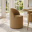 Ensemble de table et de chaises de salle à manger pour 6 personnes avec table extensible et 6 fauteuils roulants en tissu rembourré-1727303344