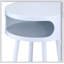 Table d'appoint ronde blanche Sonria