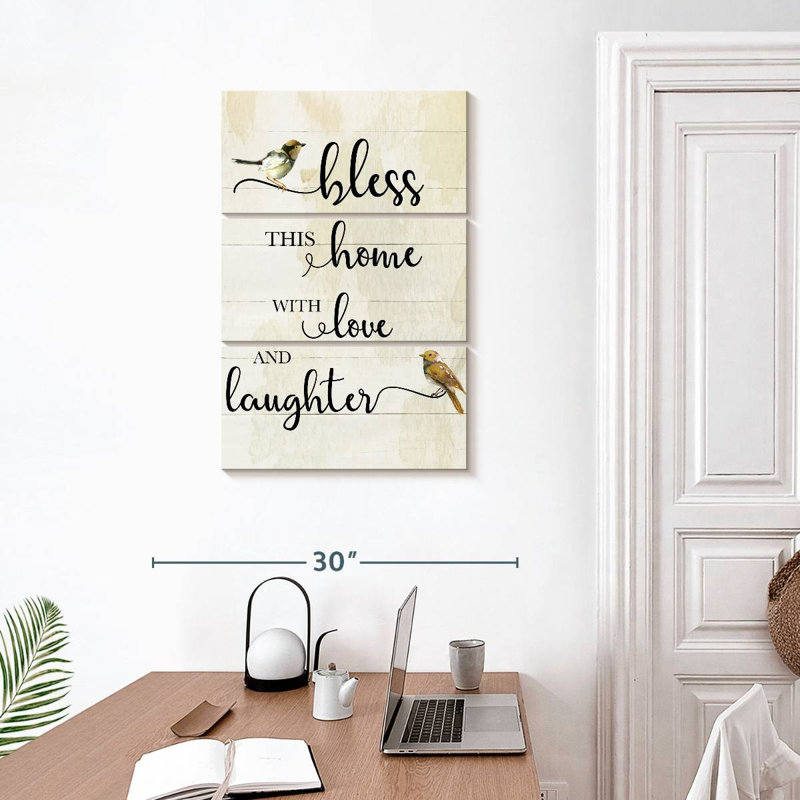 Plaque murale Kema Bless This Home, H 32 po x l 20 po