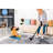 Stain Area Rug, 2x8 Cream/blue Medallion, For A Peaceful Home Stain- Rug In Cream/blue, Modern Living Room-804810696