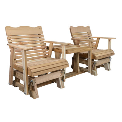 6 Ft. Cedar Settee Glider, Amish-made