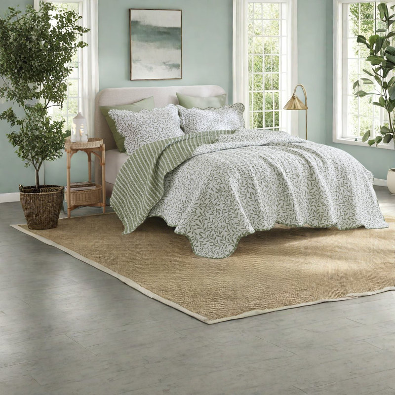 Elegant Polyester King Bedding Sets With Unique Scalloped Design