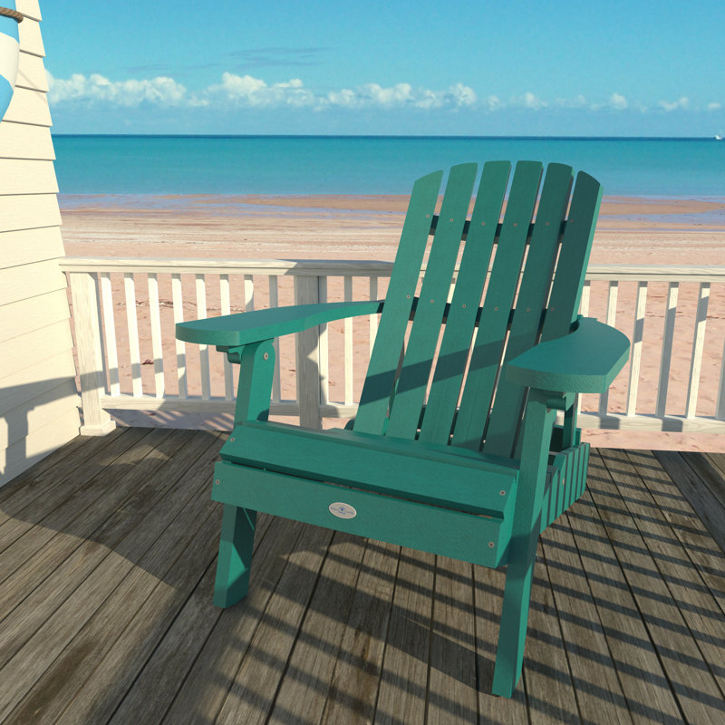 Chaise Adirondack pliante et inclinable Middiler, Bleu