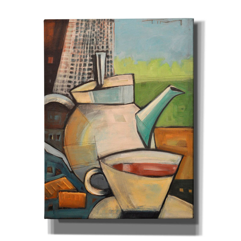 " Tea Time " by Tim Nyberg, 16" H x 12" W x 0.75" D